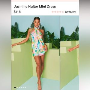 Jasmine Halter Mini Dress